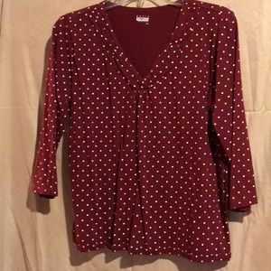 Burgundy top